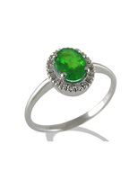 Ringe Gemoro Dame in Weißgold Smeraldo AC324BIA.SM